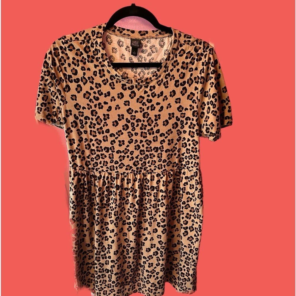 Wild fable leopard print baby doll dress